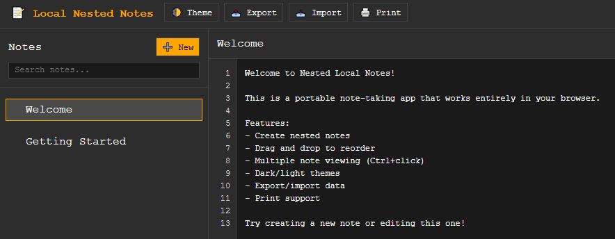 LNN – Local Nested Notes